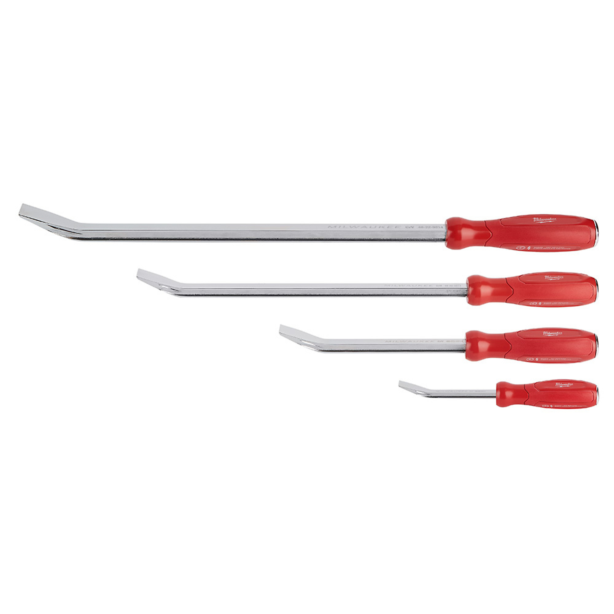 Milwaukee Pry Bar Set, 4-Pc., Model# 48-22-9214